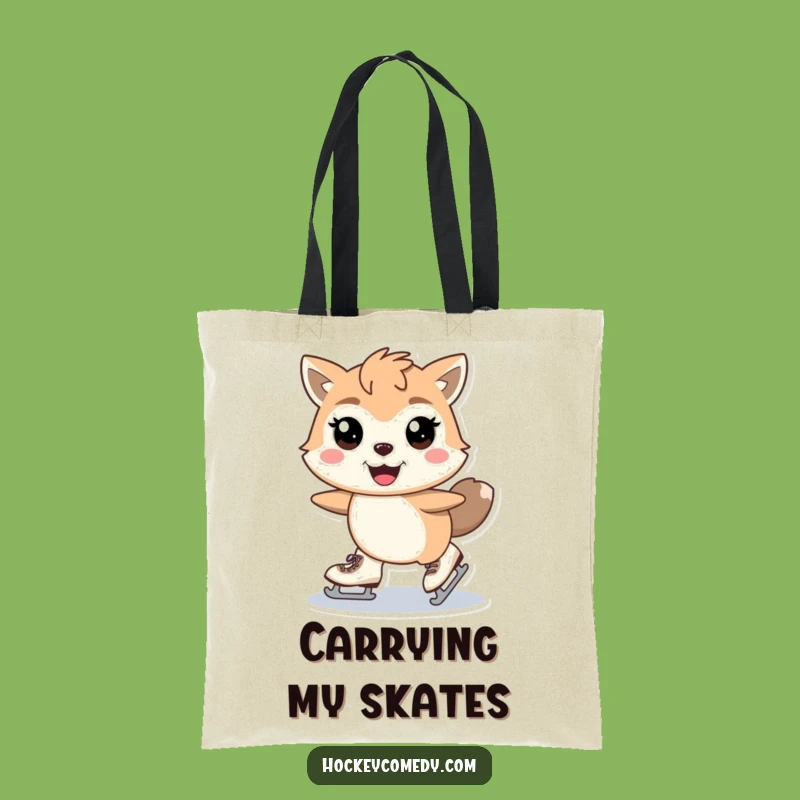 Funny Skating Animal Tote Bag - Carry Your Style, Smooth Moves Accessory, Perfect Gift