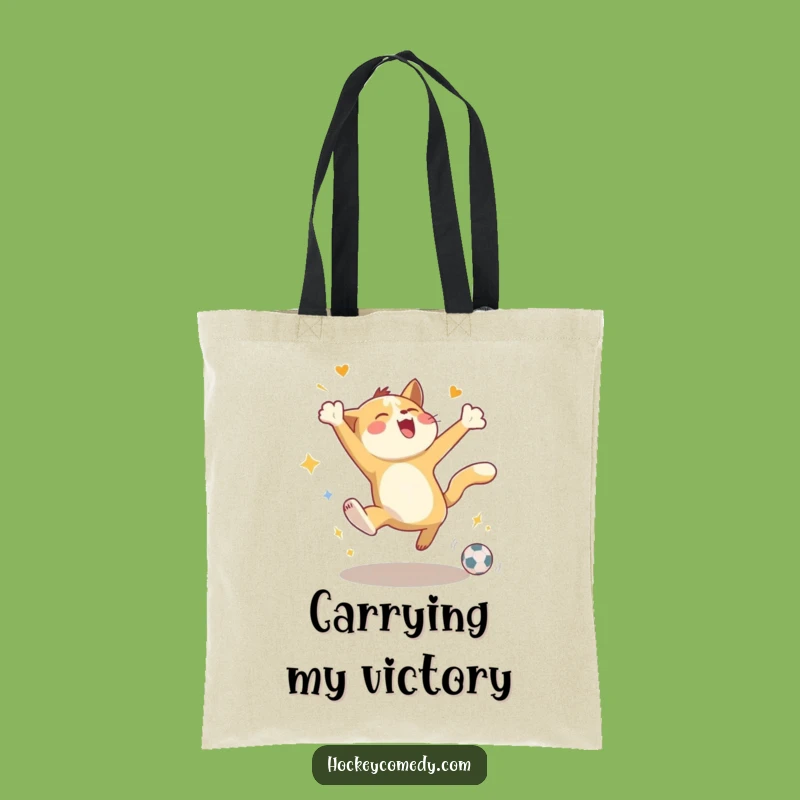Funny Animal Goal Celebration Tote Bag - Carry the Joy!