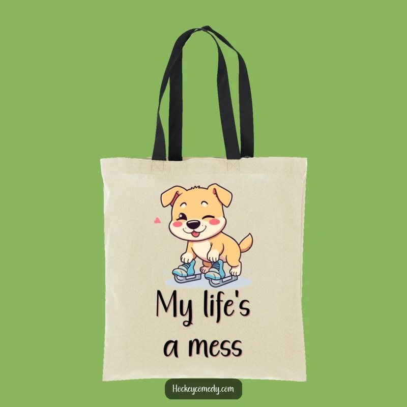 Funny Dog Skater Tote Bag - Carry Your Laughs in Style Gift